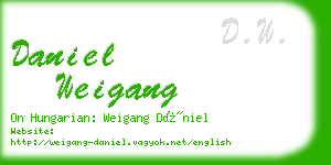 daniel weigang business card